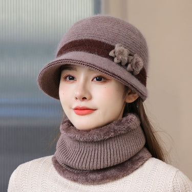 Knitted Rabbit Wool Old Lady Hat
